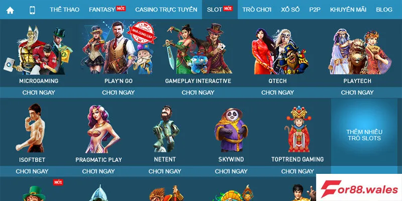 Trải nghiệm nhà cái game slot Tại for88 3 Nạp tiền và bắt đầu trải nghiệm nhà cái game slot tại for88